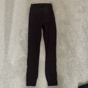 Burgundy High-Waisted Leggings